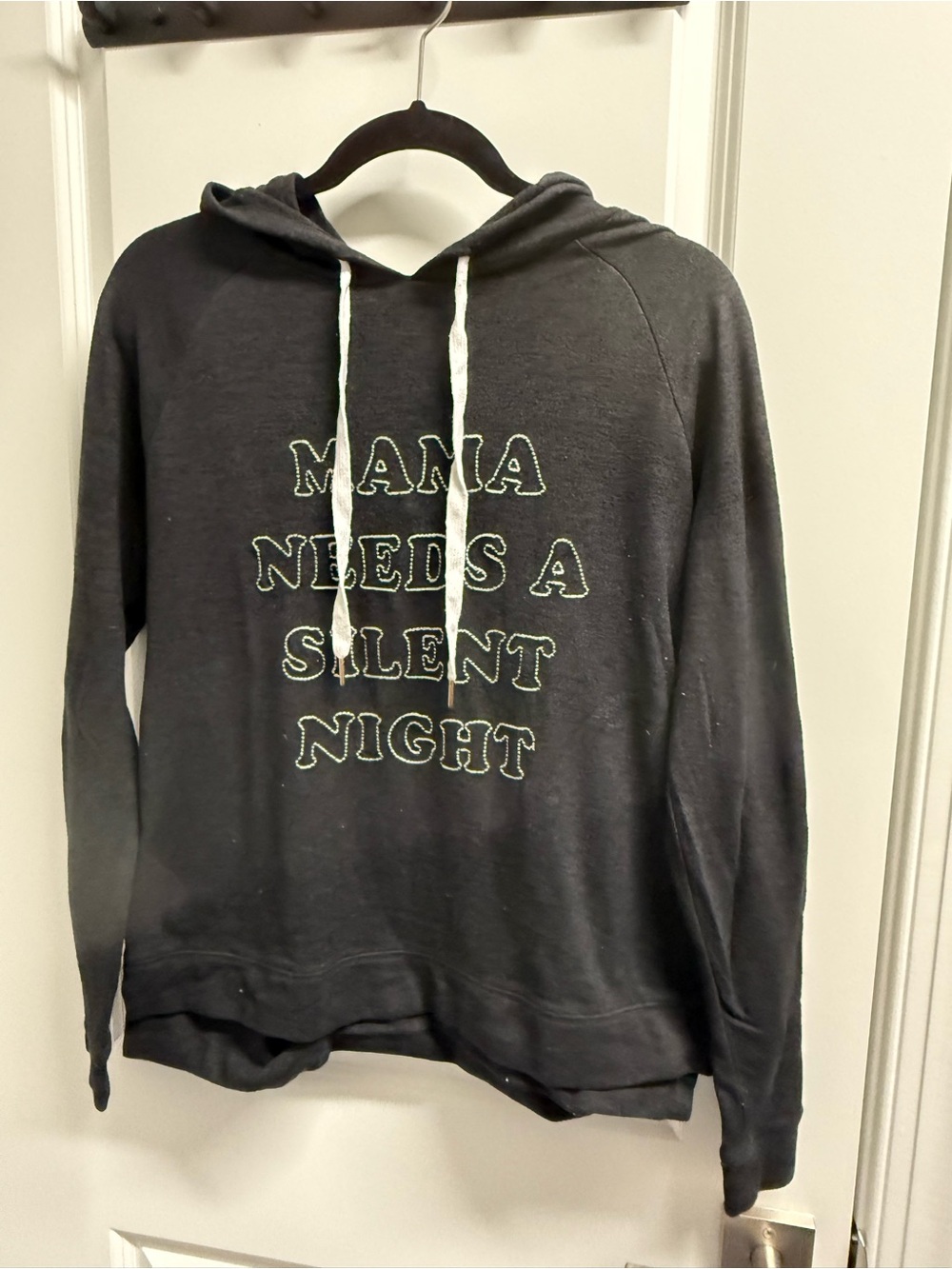 P.J. Salvage Black Pullover with Gold Logo Tag